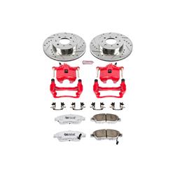 PowerStop Z26 Street Warrior Brake Upgrade Kits with Calipers for 1993-1995 CIVIC, 1994-1997 CIVIC DEL SOL - KC694A-26