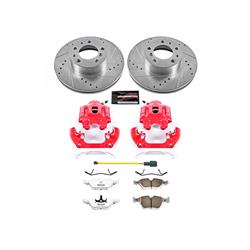 PowerStop Z26 Street Warrior Brake Upgrade Kits with Calipers for 1987-1989 735I, 1988-1989 735IL - KC7331-26