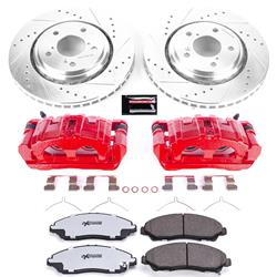 PowerStop Z36 Truck and Tow Brake Upgrade Kits with Calipers for 2017-2019 MDX, 2016-2021 PILOT, 2017-2020 RIDGELINE - KC7352-36