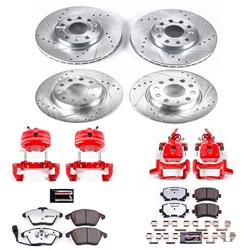 PowerStop Z26 Street Warrior Brake Upgrade Kits with Calipers for 2010 GOLF - KC7837-26