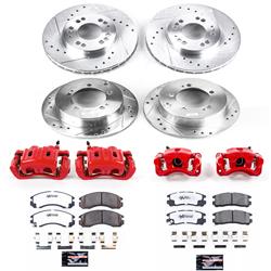 PowerStop Z26 Street Warrior Brake Upgrade Kits with Calipers for 1995-1999 ECLIPSE, 1995-1997 TALON - KC802-26