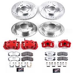 PowerStop Z26 Street Warrior Brake Upgrade Kits with Calipers for 2000 ECLIPSE, 1999-2000 GALANT - KC802A-26