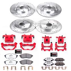 PowerStop Z26 Street Warrior Brake Upgrade Kits with Calipers for 2010-2019 370Z, 2015 Q40 - KC8060-26