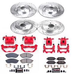PowerStop Z23 Evolution Sport Brake Upgrade Kits with Calipers for 2010-2019 370Z, 2015 Q40 - KC8060