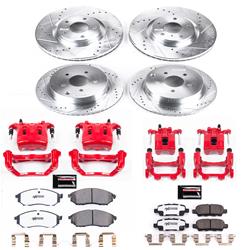 PowerStop Z26 Street Warrior Brake Upgrade Kits with Calipers for 2014-2019 Q70, 2015-2019 Q70L - KC8061-26
