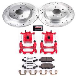 PowerStop Z26 Street Warrior Brake Upgrade Kits with Calipers for 2010-2019 370Z, 2015 Q40, 2023-2024 Z - KC8062-26