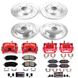 PowerStop Z23 Evolution Sport Brake Upgrade Kits with Calipers for 2014-2017 LEAF - KC8288
