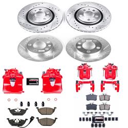 PowerStop Z23 Evolution Sport Brake Upgrade Kits with Calipers for 2001-2005 JETTA - KC840B
