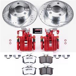 PowerStop Z26 Street Warrior Brake Upgrade Kits with Calipers for 1998-2001 A6 QUATTRO - KC849-26