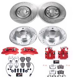 PowerStop Z26 Street Warrior Brake Upgrade Kits with Calipers for 2000-2001 A6 QUATTRO - KC890-26
