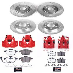PowerStop Z26 Street Warrior Brake Upgrade Kits with Calipers for 1999 BEETLE, GOLF, 2000 JETTA - KC899A-26