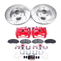 PowerStop Z23 Evolution Sport Brake Upgrade Kits with Calipers for 2006-2011 CIVIC - KC9109