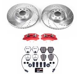 PowerStop Z26 Street Warrior Brake Upgrade Kits with Calipers for 2000-2004 A6 QUATTRO, 2002-2003 S6 - KC948-26