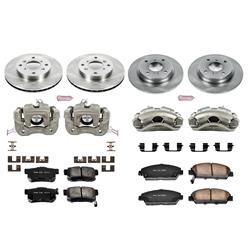 PowerStop Z17 Evolution Plus Stock Replacement Brake Kits with Calipers for 1992-1996 PRELUDE - KCOE1034