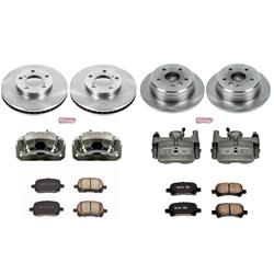 PowerStop Z17 Evolution Plus Stock Replacement Brake Kits with Calipers for 1999 SOLARA - KCOE1060