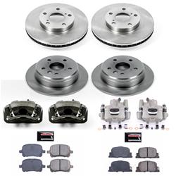 PowerStop Z17 Evolution Plus Stock Replacement Brake Kits with Calipers for 2000-2001 CAMRY, ES300 - KCOE1061