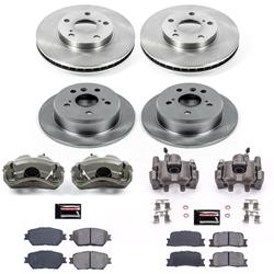 PowerStop Z17 Evolution Plus Stock Replacement Brake Kits with Calipers for 2002-2006 CAMRY - KCOE1066