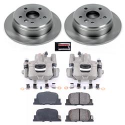 PowerStop Z17 Evolution Plus Stock Replacement Brake Kits with Calipers for 2000-2001 CAMRY, ES300 - KCOE1084