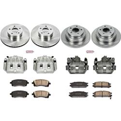 PowerStop Z17 Evolution Plus Stock Replacement Brake Kits with Calipers for 1998 IMPREZA - KCOE1121