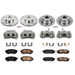 PowerStop Z17 Evolution Plus Stock Replacement Brake Kits with Calipers for 2005-2006 9-2X, 2003-2007 IMPREZA - KCOE1127