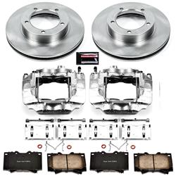 PowerStop Z17 Evolution Plus Stock Replacement Brake Kits with Calipers for 2003-2007 LAND CRUISER, LX470 - KCOE1132A