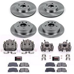 PowerStop Z17 Evolution Plus Stock Replacement Brake Kits with Calipers for 2002-2003 ES300, 2004-2006 ES330 - KCOE1142