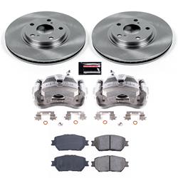 PowerStop Z17 Evolution Plus Stock Replacement Brake Kits with Calipers for 2002-2004 CAMRY - KCOE1143
