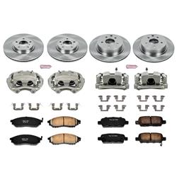 PowerStop Z17 Evolution Plus Stock Replacement Brake Kits with Calipers for 2006-2009 350Z, 2005-2007 G35 - KCOE114