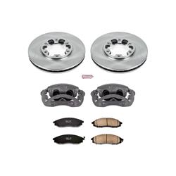 PowerStop Z17 Evolution Plus Stock Replacement Brake Kits with Calipers for 2003-2004 FRONTIER, 2000-2004 XTERRA - KCOE1176