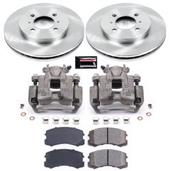 PowerStop Z17 Evolution Plus Stock Replacement Brake Kits with Calipers for 2002-2006 LANCER - KCOE1215