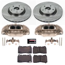 PowerStop Z17 Evolution Plus Stock Replacement Brake Kits with Calipers for 2005-2014 IMPREZA, 2015-2017 WRX STI - KCOE131
