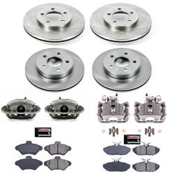 PowerStop Z17 Evolution Plus Stock Replacement Brake Kits with Calipers for 1993-1997 COUGAR, THUNDERBIRD - KCOE1326