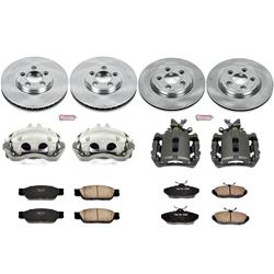 PowerStop Z17 Evolution Plus Stock Replacement Brake Kits with Calipers for 2000-2002 S-TYPE - KCOE1352