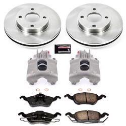 PowerStop Z17 Evolution Plus Stock Replacement Brake Kits with Calipers for 2000-2004 FOCUS - KCOE1358
