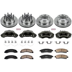 PowerStop Z17 Evolution Plus Stock Replacement Brake Kits with Calipers for 2003-2004 F-350 SUPER DUTY, F-250 SUPER DUTY, 2003-2005 EXCURSION - KCOE1393