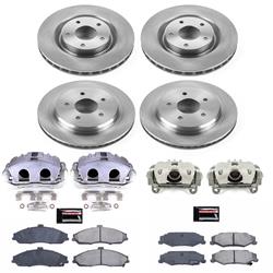 PowerStop Z17 Evolution Plus Stock Replacement Brake Kits with Calipers for 2005-2013 CORVETTE - KCOE1418B