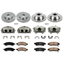 PowerStop Z17 Evolution Plus Stock Replacement Brake Kits with Calipers for 2008-2009 9-7X, 2006-2009 TRAILBLAZER - KCOE1454