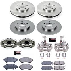 PowerStop Z17 Evolution Plus Stock Replacement Brake Kits with Calipers for 2000-2005 BONNEVILLE, LESABRE, 2000-2004 PARK AVENUE - KCOE1543B