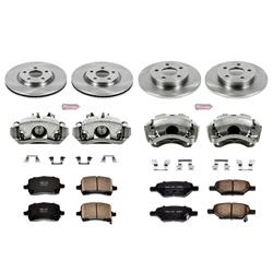 PowerStop Z17 Evolution Plus Stock Replacement Brake Kits with Calipers for 2007-2008 AURA, 2005-2008 G6, 2004-2008 MALIBU - KCOE1612A