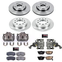 PowerStop Z17 Evolution Plus Stock Replacement Brake Kits with Calipers for 2004-2005 TIBURON - KCOE166A