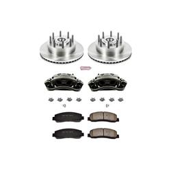 PowerStop Z17 Evolution Plus Stock Replacement Brake Kits with Calipers for 2005-2007 F-250 SUPER DUTY, F-350 SUPER DUTY - KCOE1796