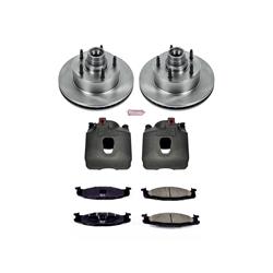 PowerStop Z17 Evolution Plus Stock Replacement Brake Kits with Calipers for 1994-2001 E-150 ECONOLINE, 1994-1996 F-150 - KCOE1831