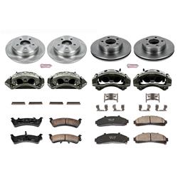 PowerStop Z17 Evolution Plus Stock Replacement Brake Kits with Calipers for 1999-2000 F-150 - KCOE1864