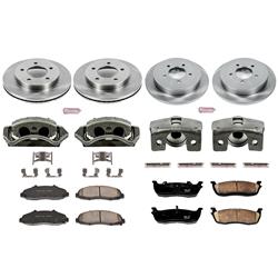 PowerStop Z17 Evolution Plus Stock Replacement Brake Kits with Calipers for 1999-2000 F-150 - KCOE1867