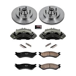 PowerStop Z17 Evolution Plus Stock Replacement Brake Kits with Calipers for 1997-2000 EXPEDITION, 1999-2000 F-150, 1998-2000 NAVIGATOR - KCOE1878