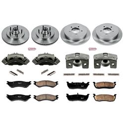 PowerStop Z17 Evolution Plus Stock Replacement Brake Kits with Calipers for 1997-2000 EXPEDITION, 1998-2000 NAVIGATOR - KCOE1880