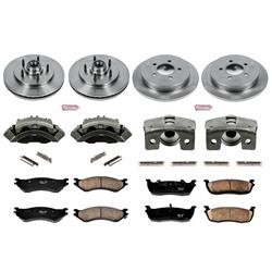 PowerStop Z17 Evolution Plus Stock Replacement Brake Kits with Calipers for 1999-2000 F-150 - KCOE1881