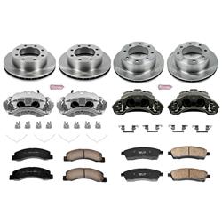 PowerStop Z17 Evolution Plus Stock Replacement Brake Kits with Calipers for 1999-2000 F-350 SUPER DUTY, F-250 SUPER DUTY, 2000 EXCURSION - KCOE1906