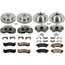 PowerStop Z17 Evolution Plus Stock Replacement Brake Kits with Calipers KCOE2010B