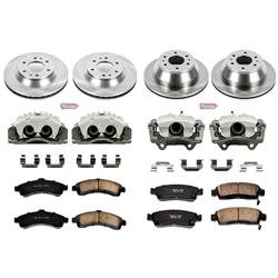 PowerStop Z17 Evolution Plus Stock Replacement Brake Kits with Calipers KCOE2058